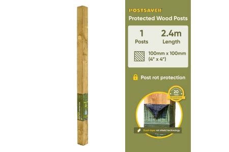 travis perkins fence posts|2.4m High 100 x 100mm Postsaver Rot Protected UC4 Post.
